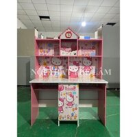 bàn học đôi cho bé gái hình helokity