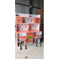 Bàn học đôi cho bé gỗ MDF 02