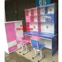 Bàn học đôi nhựa đài Loan cho 2 bé vào năm học mới