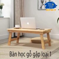 Bàn học gấp gọn, bàn gỗ thông, bàn gập để laptop gọn gàng chắc chắn HÀNG ĐẸP VHMART57