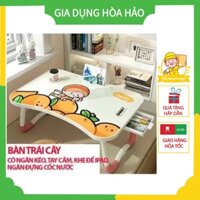 Bàn Học Gấp Gọn Cao Cấp Có Họa Tiết, Ngăn Bàn Thông Minh Và Kẹp Ipad Dành Cho Trẻ Em, Học Sinh, Sinh Viên, Công Chức