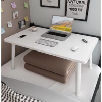 Bàn học gấp gọn ngồi bệt, bàn chân nhựa cứng 40x60cm mặt gỗ MDF loại đẹp  giao màu ngẫu nhiên