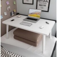 Bàn học gấp gọn ngồi bệt, bàn chân nhựa cứng 40x60cm mặt gỗ MDF loại đẹp giao màu ngẫu nhiên
