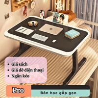 Bàn Học Gấp Gọn Ngồi Bệt Làm Việc Thông Minh Để LapTop có khe cắm điện thoại chân bàn chữ T store
