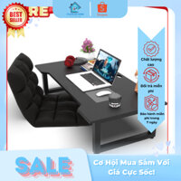 Bàn học gấp gọn ngồi bệt (Tặng kệ màn hình máy tính), chân khung sắt tĩnh điện chắc chắn, lắp ráp sẵn - Kanlan Stor