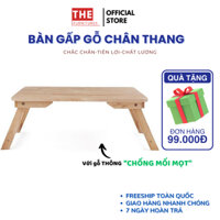 Bàn Học Gấp Gọn Sinh Viên Gỗ Cao Su Thông Minh Cho Học Sinh Ngồi Bệt Mini 40x60cm Xếp Gọn Làm Việc