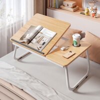 bàn học gấp gọn thiết kế để laptop cho sinh viên có thể điều chỉnh độ nghiêng chống gù lưng mỏi mắt GM55