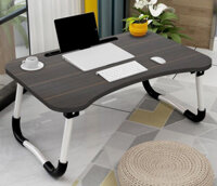 BÀN HỌC GẤP GỌN THÔNG MINH CÓ KHE CẮM MÁY TÍNH BẢNG - Đen