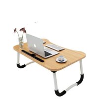 Bàn học gấp gọn Thông minh, có khe cắm - MÀU GỖ