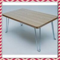 Bàn học gấp sinh viên Cỡ To mặt gỗ 4 chân sắt 50*70cm