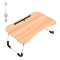 Bàn học gỗ cho bé, gấp gọn  tặng bàn chải đánh răng ngộ nghĩnh màu ngẫu nhiên