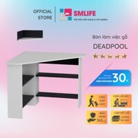 Bàn Học Gỗ Công Nghiệp Liền Giá Sách Cho Bé SMLIFE Deadpool