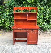 Bàn Học Gỗ Thông Kèm Kệ Sách