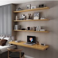 Bàn học kệ treo tường thông minh tiện lợi có thể trang trí đồ bằng gỗ MDF cao cấp dày dặn