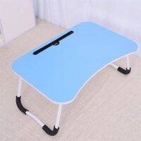 Bàn Học, Làm Việc  Gấp Gọn Đa Năng Thông Minh Phù Hợp Với Mọi Không Gian Có Khe Cắm Ipad, Điện Thoại- Hàng Chính Hãng MINIIN - Xanh dương