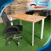 Bàn học , làm việc gỗ ghép cao su , khung OVAN cao cấp , chống nước , liên kết chắc chắn -Tổng kho sỉ nội thất