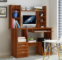 Bàn học liền giá sách gỗ công nghiệp MDF BGKS22