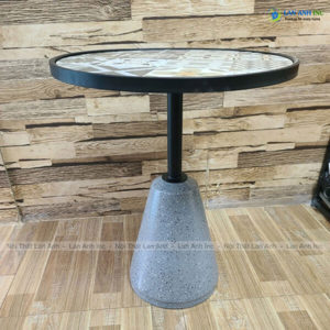 Bàn học liền kệ khung sắt đợt gỗ BSK07