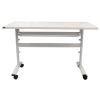 BÀN HỌC MÀU TRẮNG HÀN QUỐC - BÀN HỌC CÓ BÁNH XE CAO CẤP TICOT 01