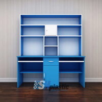 Bàn học nhựa đôi Trẻ Em kết hợp Giá sách, Tủ, Kệ / SHplastic BH05