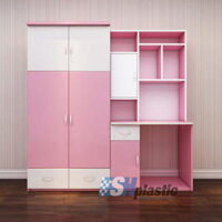 Bàn học nhựa đơn Trẻ Em kết hợp Giá sách, Tủ, Kệ / SHplastic BH01
