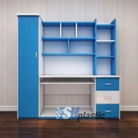 Bàn học nhựa đơn Trẻ Em kết hợp Giá sách, Tủ, Kệ / SHplastic BH02