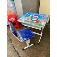 BÀN HỌC SINH CHÂN SẮT CHO BÉ - MẪU XANH DƯƠNG BÉ TRAI