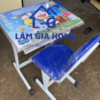 BÀN HỌC SINH CHÂN SẮT GIÁ RẺ - MÀU XANH [BỘ]