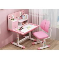 Bàn học sinh chống gù chống cận cao cấp,có giá sách,tặng đồng hồ bấm giờ,bảng số và chữ cái đơn giản bằng xốp