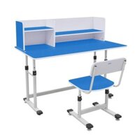 Bàn học sinh có kệ sách BHS 13-07 Màu xanh