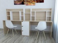 Bàn học sinh đôi có giá sách BGKS72