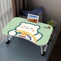 Bàn học sinh gấp gọn thông minh có khe máy tính bảng, khay để ly - chân bàn sơn tĩnh điện - Bé Trai