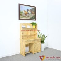 Bàn Học Sinh Gỗ Cao Su Ghép Có Kệ Giá Sách Đẹp Giá Rẻ