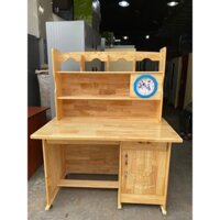 BÀN HỌC SINH GỖ CÓ ĐỒNG HỒ MÀU VÀNG
