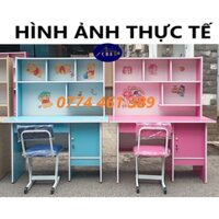 BÀN HỌC SINH GỖ ÉP CÓ KỆ SÁCH-NGANG 1m 1m2 -GIÁ XƯỞNG HCM