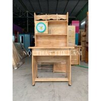 bàn học sinh gỗ ngang 80cm có đồng hồ (có giao sau giờ hành chính)