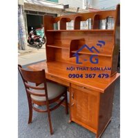 BÀN HỌC SINH GỖ THÔNG 1m2 nâu