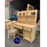 Bàn học sinh gỗ thông giá rẻ cho bé yêu liền kệ sách tphcm bình dương