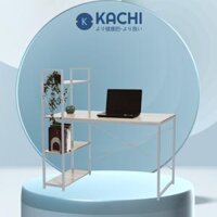 Bàn học sinh kèm kệ sách chuẩn xuất khẩu Kachi - Hàng chính hãng - MK184 xám