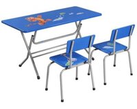 BÀN HỌC SINH MẦM NON - BÀN HỌC CHO BÉ 2 TUỔI CHÂN GẤP GỌN HÒA PHÁT BMG101A-2
