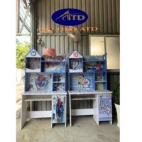 Bàn học sinh nhựa Đài Loan cao cấp cho bé trai màu xanh dương doremon siêu nhân HCM