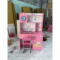 Bàn học sinh nhựa Đài Loan hồng dễ thương cực đẹp FREESHIP