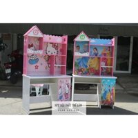 Bàn học sinh nhựa in 3D công chúa và mèo Kitty màu hồng cho bé gái free ship hcm