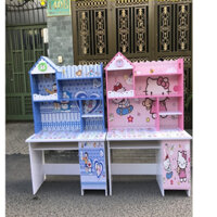 Bàn học sinh nhựa in hình 3d cho bé yêu cho bé trai bé gái doremon nhện kitty công chúa -hcm bình dương