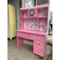 BÀN HỌC SINH NHỰA MÀU HỒNG CÓ ĐỒNG HỒ CHO BÉ GÁI