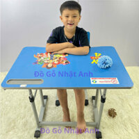 Bàn học sinh Xuân Hoà kèm ghế có điều chỉnh tăng giảm lên xuống, Mặt gỗ MDF chân sắt sơn tĩnh điện