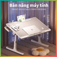 Bàn Học Thông Minh Gấp Gọn Đa Năng Có Khe Cắm Ipad Và Ngăn Kéo - Với giá sách đọc, ngăn kéo sắp xếp với người giữ chống