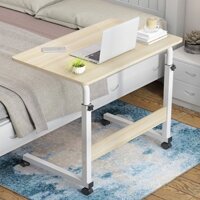 Bàn Học/Bàn Trên Bánh Xe Bàn Máy Tính Đầu Giường Bàn Học Bằng Gỗ Di Động Đa Năng Di Động Nâng Bàn Laptop