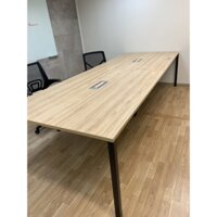 Bàn họp chân sắt 3m2 cao cấp thanh lý giá rẻ