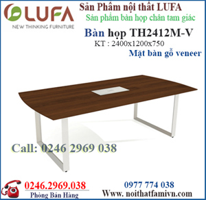 Bàn họp chân sắt TH2412M-V
